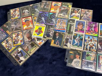 5 Pages Of Mixed Baseball Cards