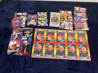 Unopened Packs Of NASCAR Cards, Uncut Sheets And More