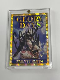 Emmett Smith Autographed Football Card