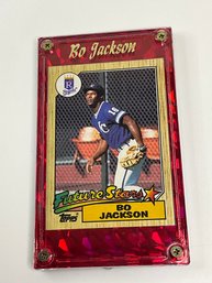 Bo Jackson 1987 Topps Rookie In Custom Holder