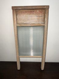 Vintage Victory Wash Board With Glass