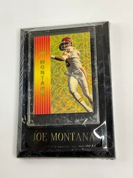 Sealed Joe Montana Card Plaque