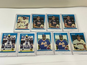 1987 Fleer Baseball Rookie Lot Bonilla, Clark, Finley, Sierra And Mitchell