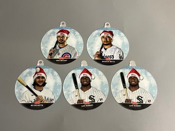2020 Topps Holiday Ornaments Card Lot With Robert, Bryant, Bichette And Betts