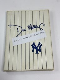 Yankees Mini Binder Full Of Don Mattingly Cards