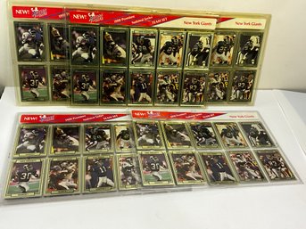 5 New York Giants 1990 Action Packed Team Sets