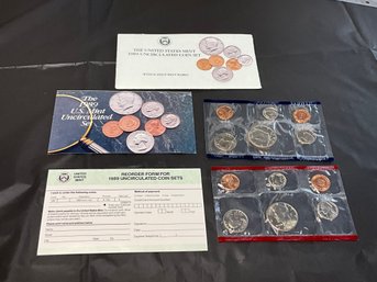 The United States Mint 1989 Uncirculated Coin Set