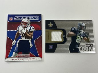 Sony Michel And Nick Toon Jersey Cards