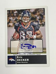 Eric Decker 2010 Topps Magic Autographed Rookie Card