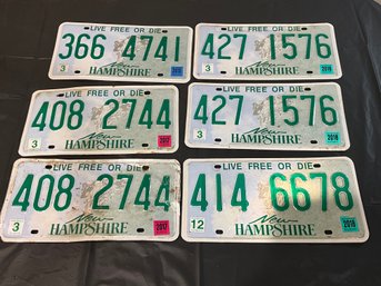 Modern New Hampshire License Plates