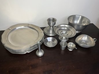 Nice Group Of Mixed Pewter