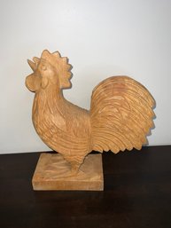 Large Wooden Rooster
