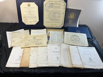 Vintage Military Ephemera And Training Paperwork