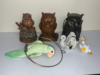 Owls, Hanging Bird, Duck And Swan