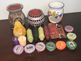 Group Of Candles Including Yankee Candle