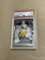 Justin Herbert 2020 Absolute Introductions PSA 9 Graded Rookie Card