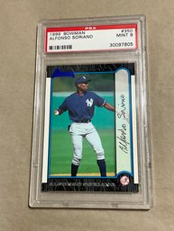 Alfonso Soriano 1999 Bowman PSA 9 Graded Rookie Card