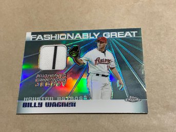 Billy Wagner 2004 Topps Chrome Fashionably Great Jersey Refractor Card