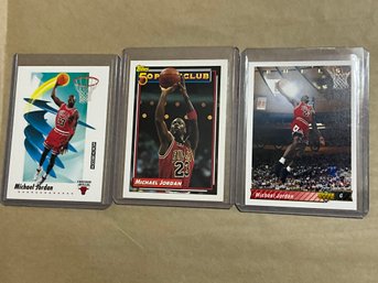 3 Michael Jordan Basketball Cards