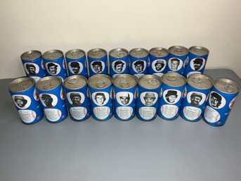 Group Of RC Royal Crown Baseball Soda Cans