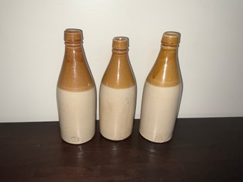 3 Vintage Buchan Portobello Stoneware Bottles