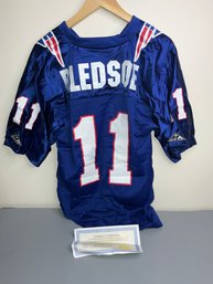 Drew Bledsoe Autographed New England Patriots Jersey