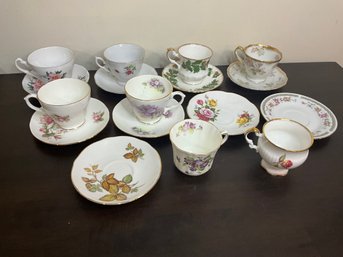 Mixed Group Of Teacups And Saucers