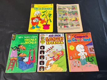 Vintage Comic Books With Casper And Uncle Scrooge