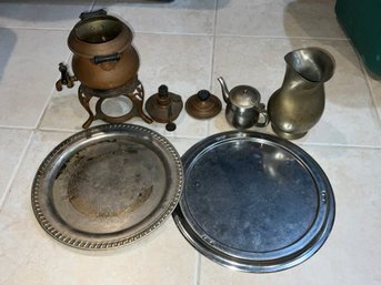 Group Of Mixed Metalware