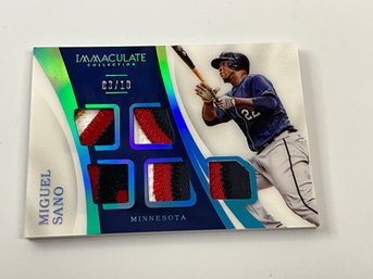 Miguel Sano 2017 Immaculate Collection 5 Piece Patch (4 Colors) /10