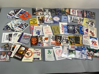 Large Group Of 1970s-90s Baseball Pocket Schedules