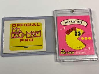 1981 Fleer Ms Pac-man Sticker Cards
