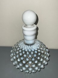 Vintage Opalescent Hobnail Vase With Stopper - Perfume Bottle