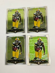 Davante Adams Lot Of 3 Topps Chrome And 1 Topps Rookie Cards