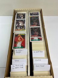 2 Row Box Of 1992-93 Topps Basketball Cards With 5 Michael Jordan