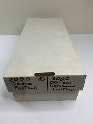 2 Row Box Full Of 2000 Score And Skybox Dominion Football With Stars, Rookies And Inserts