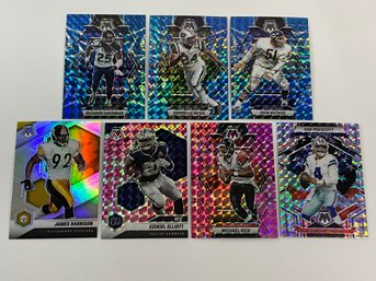 Group Of Mosaic Football Color Prizm Cards