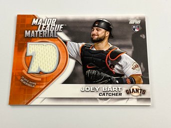 Joey Bart 2021 Topps Major League Material Rookie Jersey Card