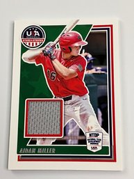 Aiden Miller 2022 USA Baseball Stars & Stripes Jersey Card