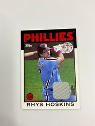 Rhys Hoskins 2021 Topps 1986 Topps Relic Jersey Card