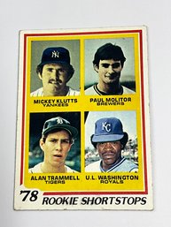 Paul Molitor & Alan Trammell 1978 Topps Rookie Card