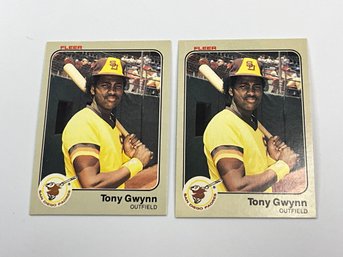2 Tony Gwynn 1983 Fleer Rookie Cards