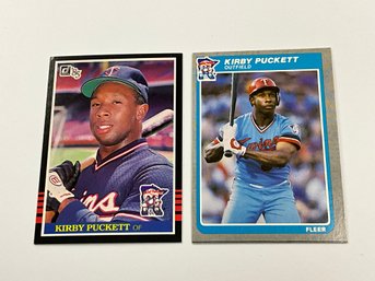 Kirby Puckett 1985 Donruss & Fleer Rookie Cards