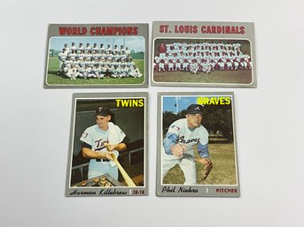 1979 Topps Killebrew, Niekro, Cardinals & World Champions Mets