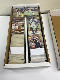 2 Row Box Of 1995 Skybox And Stadium Club Football Cards