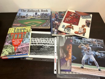 UConn Basketball Programs, Baseball Books, Cal Ripken Photo And A Sandberg Studio Portrait Card