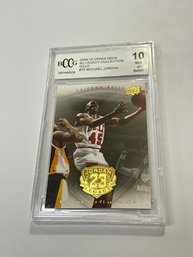 Michael Jordan BCCG 10 2009-10 Upper Deck Gold MJ Legacy Collection #75 Graded Card