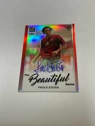 Paula Sousa Donruss The Beautiful Game Autographed Prizm Card /49