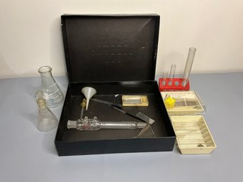 Vintage Chemistry Set Pieces Including Pyrex