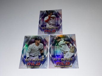 2023 Topps Stars Of The MLB Insert Cards Of Judge, Devers And Tatis Jr